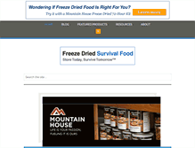 Tablet Screenshot of freezedriedsurvivalfood.com